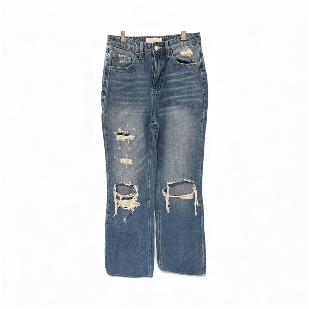 Vervet-Flying Monkey Fully Distressed 90’s style baggy Blue Jeans